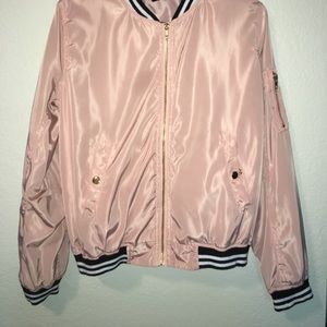 Wet Seal Pink Bomber Jacket